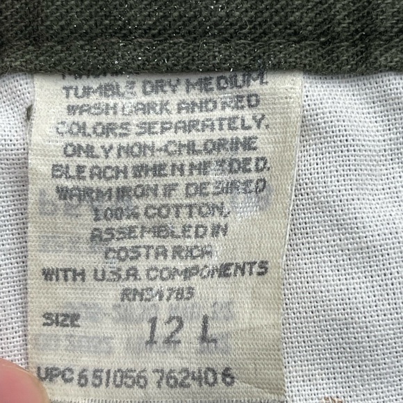 LEE Riveted Vintage Olive Green Straight Jeans 12L - Picture 8 of 8